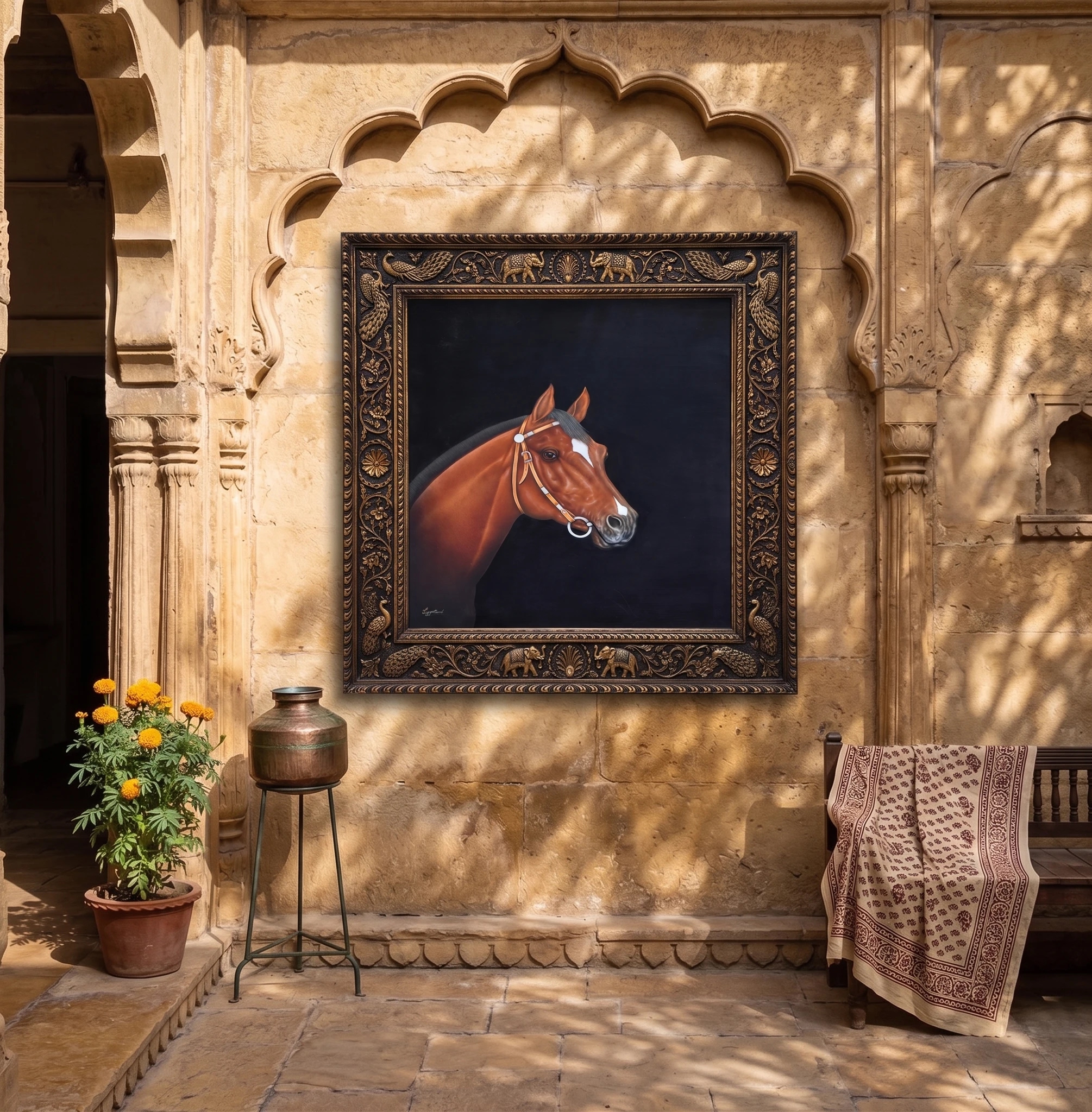 The Sun-Drenched Stallion